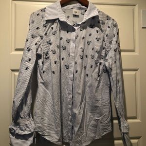 EUC Cabi Whitney Button Up top medium